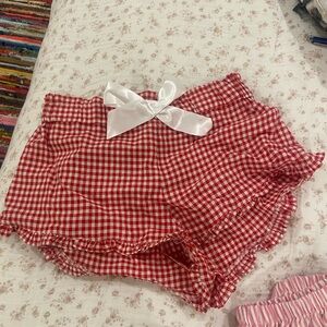 Live 4 Truth Red Gingham Shorts with White Bow